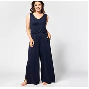Bumblebella by Jill Martin Petite Dreamy Jersey Wide-Leg Jumpsuit Women’s Large